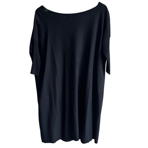 Peruvian Connection Rebelle Pima Cotton Modal Knit Tunic Sweater Top Black M - Picture 5 of 8